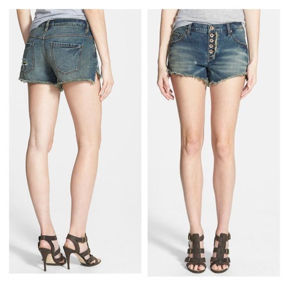 Distressed denim shorts - Picture 4 of 8